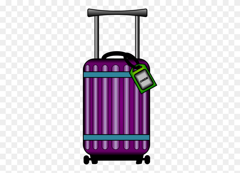 260x548 Download Suitcase Transparent Clipart Suitcase Baggage Clip Art - Vintage Suitcase Clipart