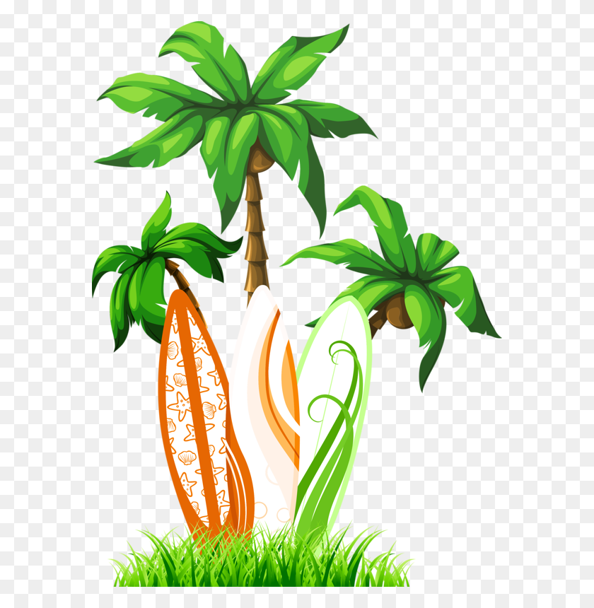 580x800 Download Summer Palm Trees Clipart Palm Trees Clip Art Tree - Palm Tree With Coconuts Clipart