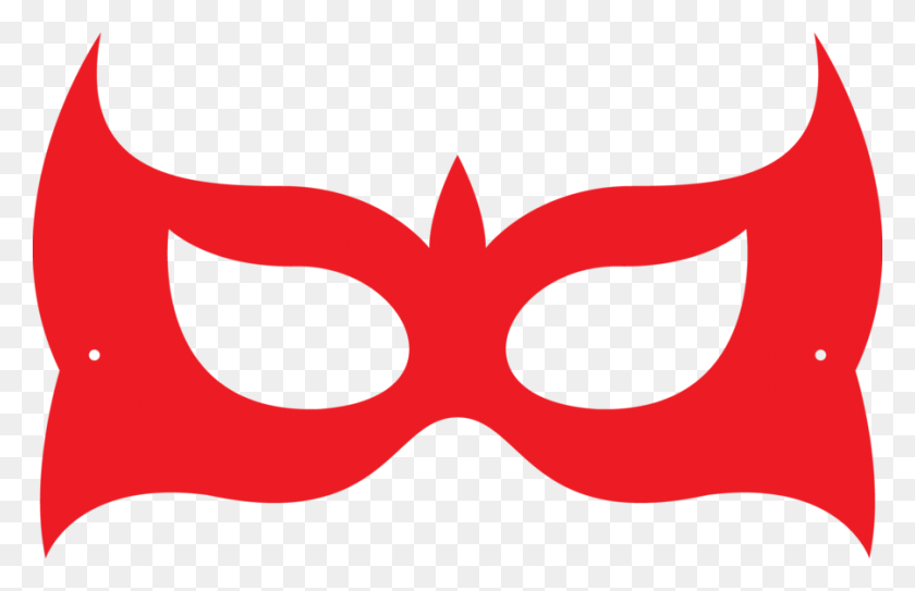 900x558 Download Supergirl Mask Printable Clipart Mask Superhero Blindfold - Superhero Silhouette PNG
