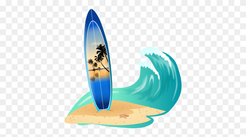 400x409 Download Surfing Free Png Transparent Image And Clipart - Wave Clipart Transparent
