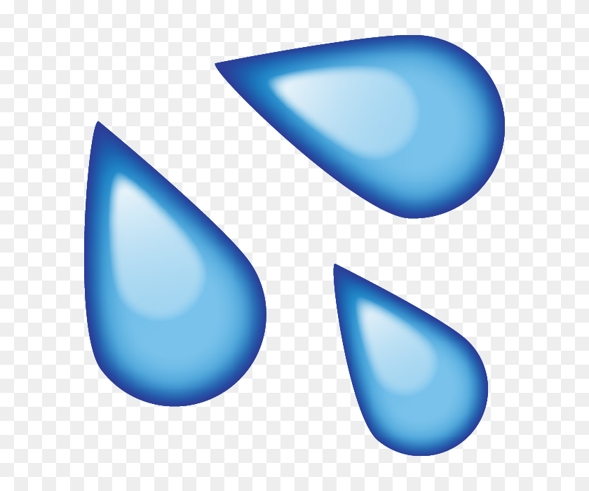 640x640 Скачать Sweat Water Emoji Emoji Island - Water Emoji Png