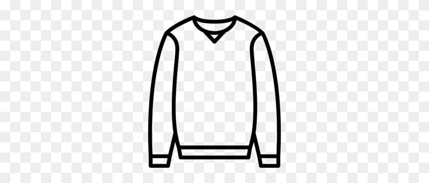 260x300 Download Sweater Outline Png Clipart Sweater Clothing, White - Shirt Outline Clipart