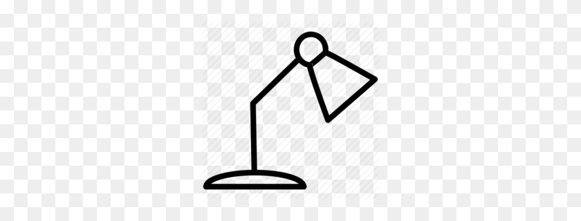 260x260 Png Настольная Лампа Электрический Свет Настольный Светильник - Маяк Черный И Белый Клипарт