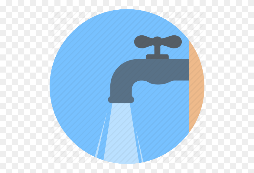 512x512 Download Tap Icon Flat Clipart Computer Icons Faucet Handles - Water Faucet Clipart