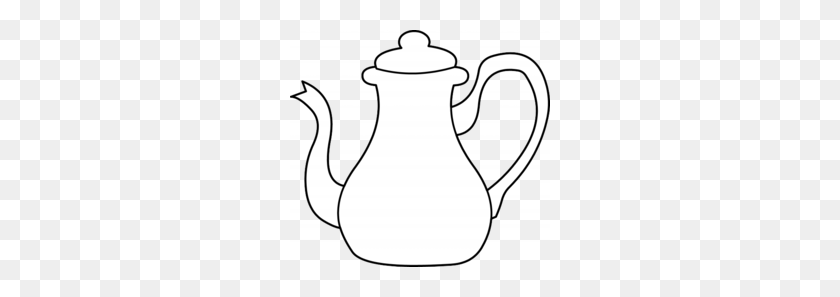 260x237 Download Tea Pot Clip Art Black And White Clipart Tea Kettle Clip - Alice In Wonderland Clipart Black And White