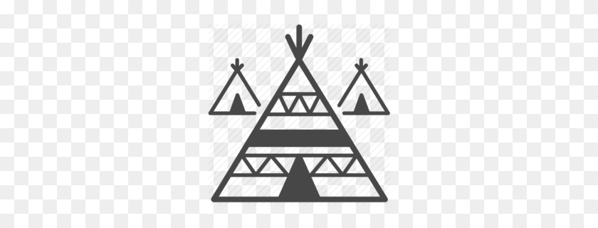 260x260 Download Teepee Fire Clipart Tipi Campfire Clip Art - Indian Teepee Clipart