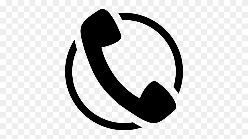 400x413 Download Telephone Free Png Transparent Image And Clipart - Phone Icon White PNG