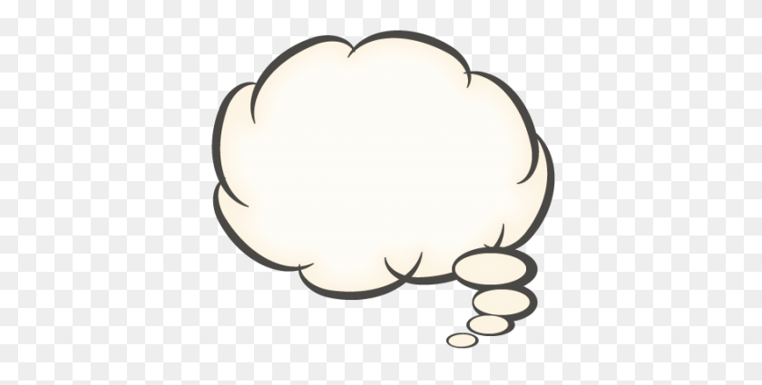 400x365 Download Thought Bubble Free Png Transparent Image And Clipart - Thinking Cloud PNG