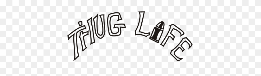 420x186 Download Thug Life Text Png Clipart For Designing Project - Thug Life PNG