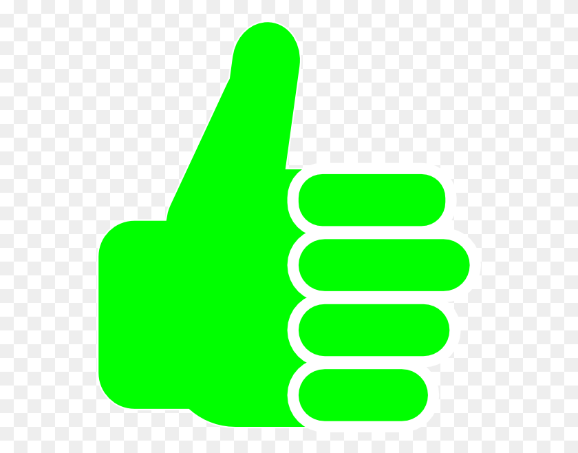 558x598 Download Thumbsup Clipart - Thumbs Up PNG