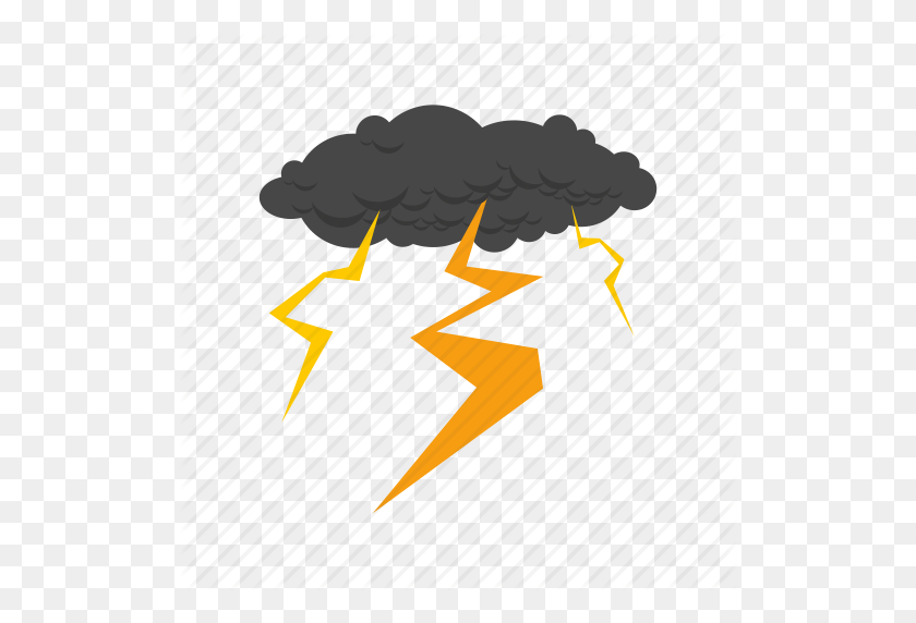 512x512 Download Thunder Cartoon Png Clipart Lightning Thunderstorm - Cloud Cartoon PNG