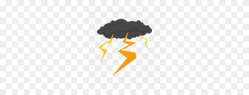 260x260 Download Thunder Cartoon Png Clipart Lightning Thunderstorm - Lightning PNG