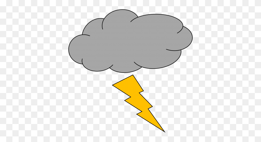 400x398 Download Thunderstorm Free Png Transparent Image And Clipart - Lightning Clipart PNG