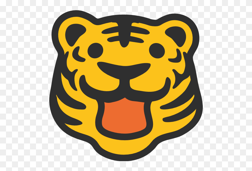 512x512 Download Tiger Emoji Clipart Tiger Emoji Text Messaging - Tiger Shark Clipart