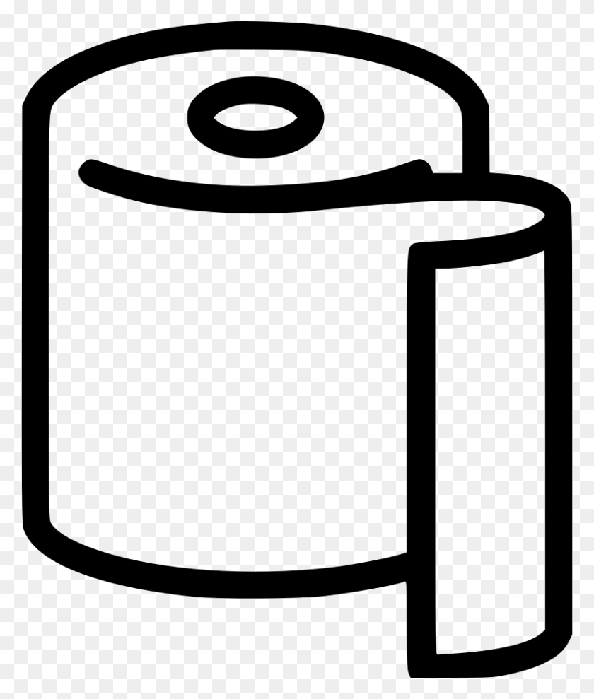 822x980 Download Toilet Paper Icon Png Clipart Toilet Paper Clip Art - Toilet Clipart