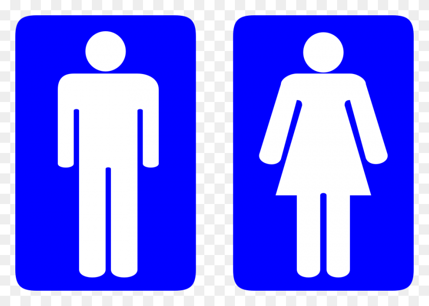 900x624 Download Toilet Signs Clipart - Bathroom Sign PNG