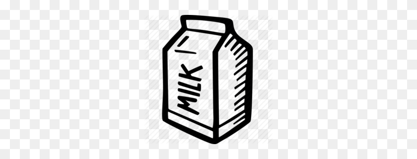 260x260 Download Transparent Background Milk Carton Milk Clip Art Clipart - Milkshake Clipart