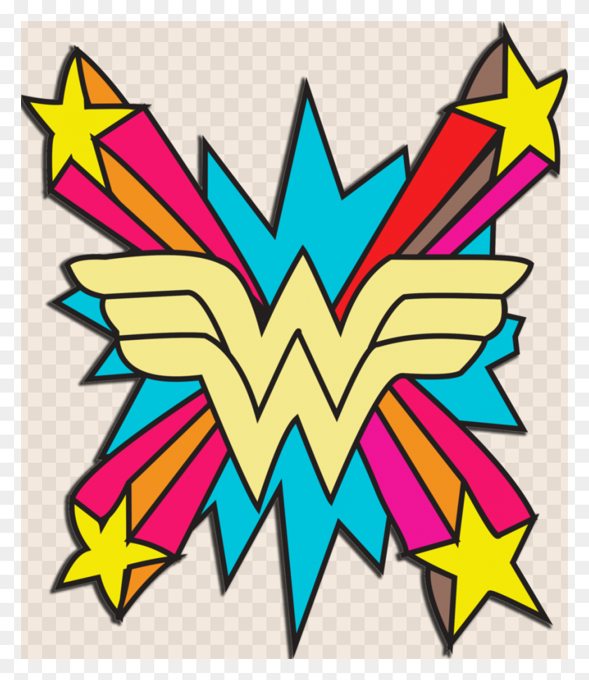 900x1050 Download Transparent Background Wonder Woman Logo Clipart Wonder - Woman Clipart