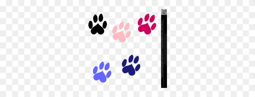260x260 Download Transparent Dog Paw Print Clipart Cat Puppy Dalmatian Dog - Cat Paw Print Clip Art