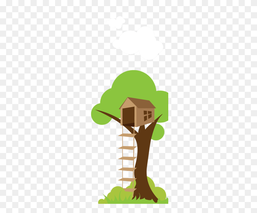 260x636 Download Tree House Png Cartoon Clipart The Treehouse Playschool - Tree PNG Cartoon