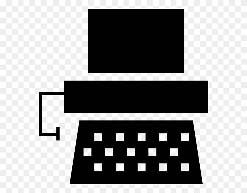 576x598 Download Typewriter Icon Clipart - Typewriter PNG