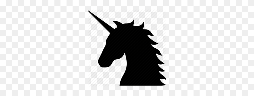 260x260 Download Unicorn Head Silhouette Clipart Unicorn Clip Art - Clipart Horse Black And White