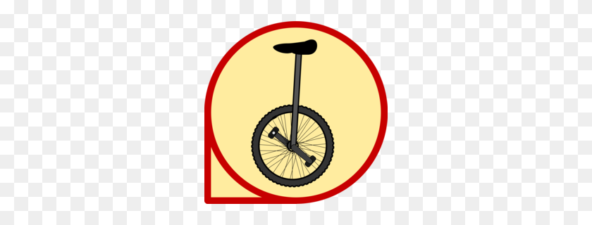 260x260 Download Unicycle Transparent Clipart Unicycle Bicycle Clip Art - Wheel Clipart