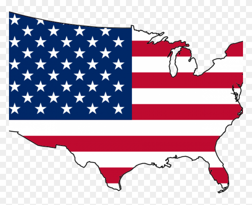 900x720 Download Usa Flag Map Clipart United States Of America Flag - United States Clipart