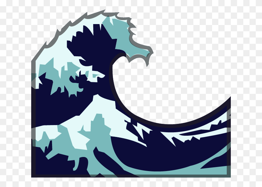 640x538 Download Water Wave Emoji Image In Png Emoji Island - Wave Emoji PNG