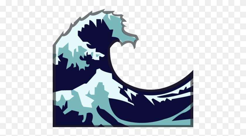 480x404 Download Water Wave Emoji Image In Png Emoji Island - Wave PNG