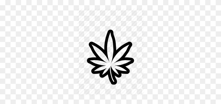 260x337 Download Weed Leaf Outline Png Clipart Cannabis Sativa Medical - Weed PNG