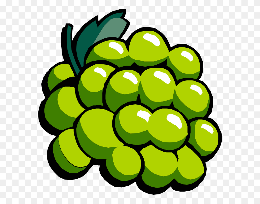 594x599 Download White Grapes Clipart - Grapes PNG