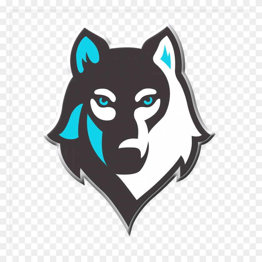 900x900 Descargar Wolf Mascot Logo Png Clipart Logo Clipart Dog - Wolf Head Clipart