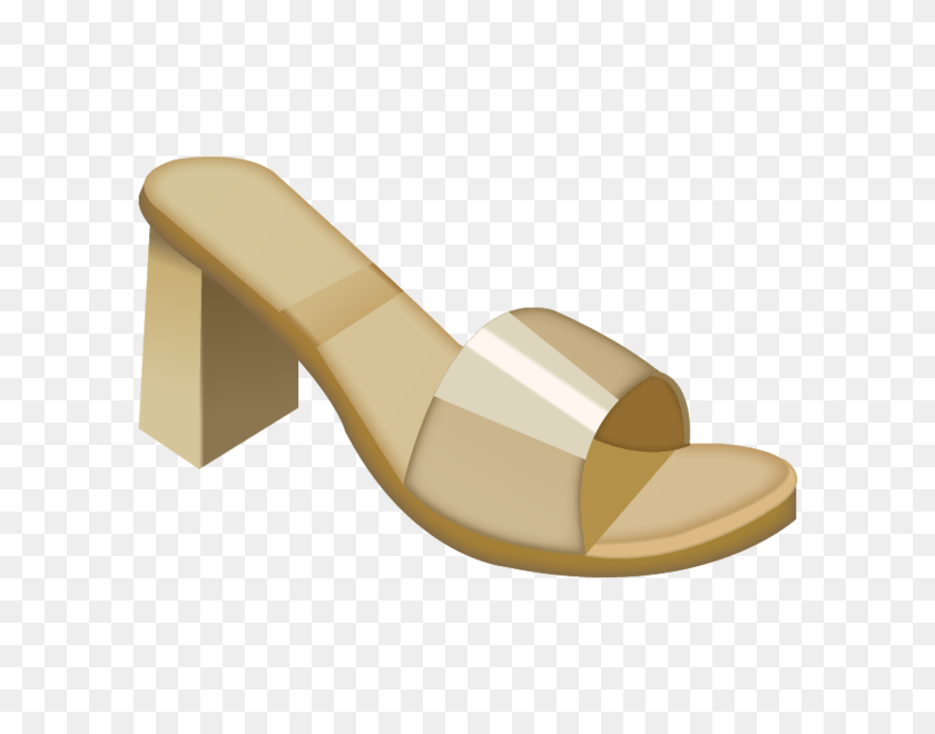600x600 Descargar Sandalia De Mujer Emoji Icono De La Isla De Emoji - Sandalia Png