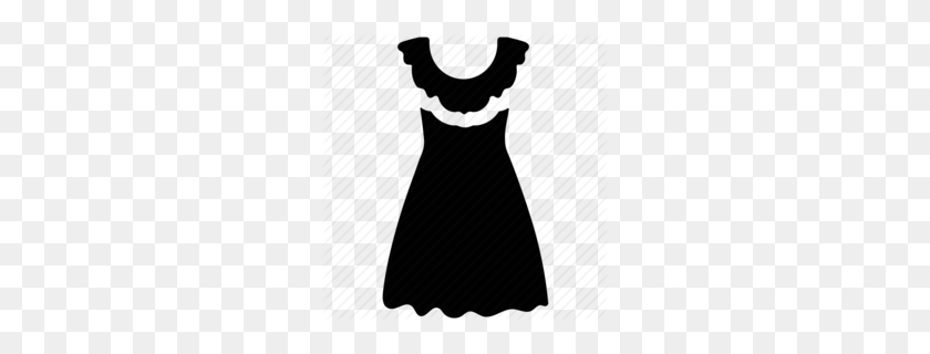 260x260 Download Women's Clothing Icon Clipart Little Black Dress Computer - Clothes Clipart Black And White
