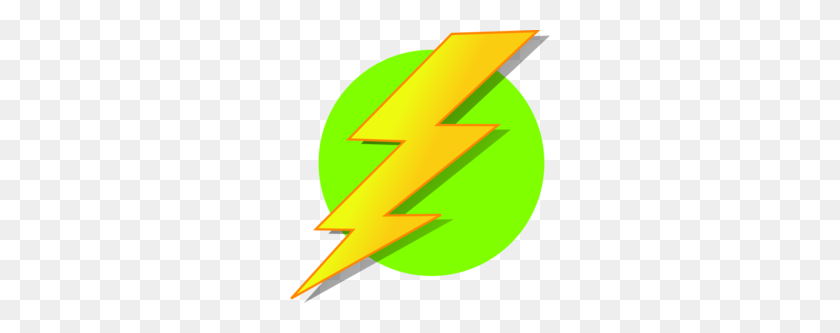 260x273 Download Yellow Green Lightning Clipart Lightning Green Clip Art - Lightning PNG Transparent Background