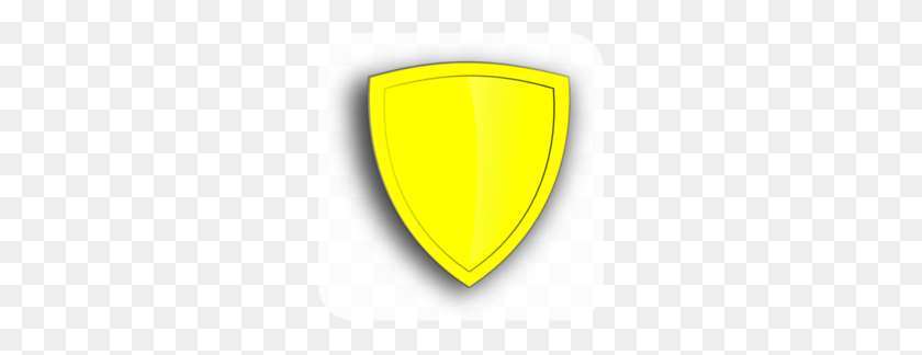 260x264 Download Yellow Shield Logo Png Clipart Shield Clip Art - Shield Clipart Transparent