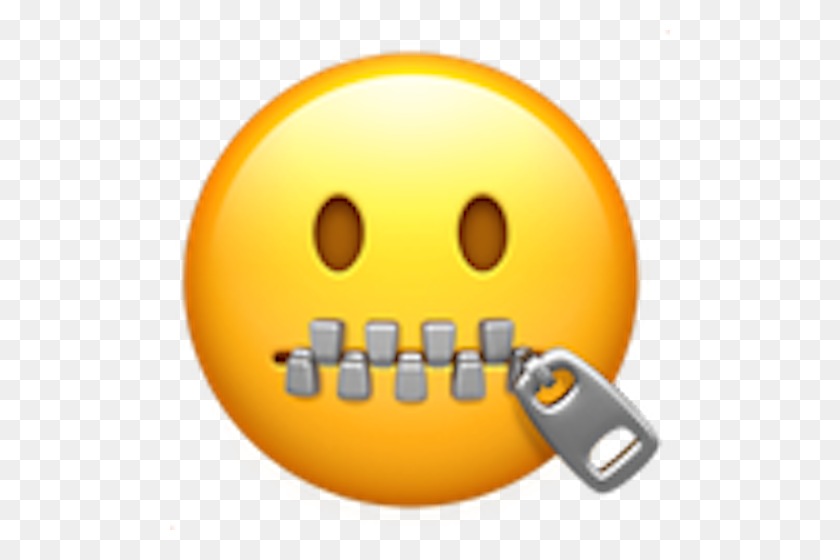 500x500 Download Zipper Emoji Clipart Emoji Domain Emoticon Emoji - Zipper Clipart