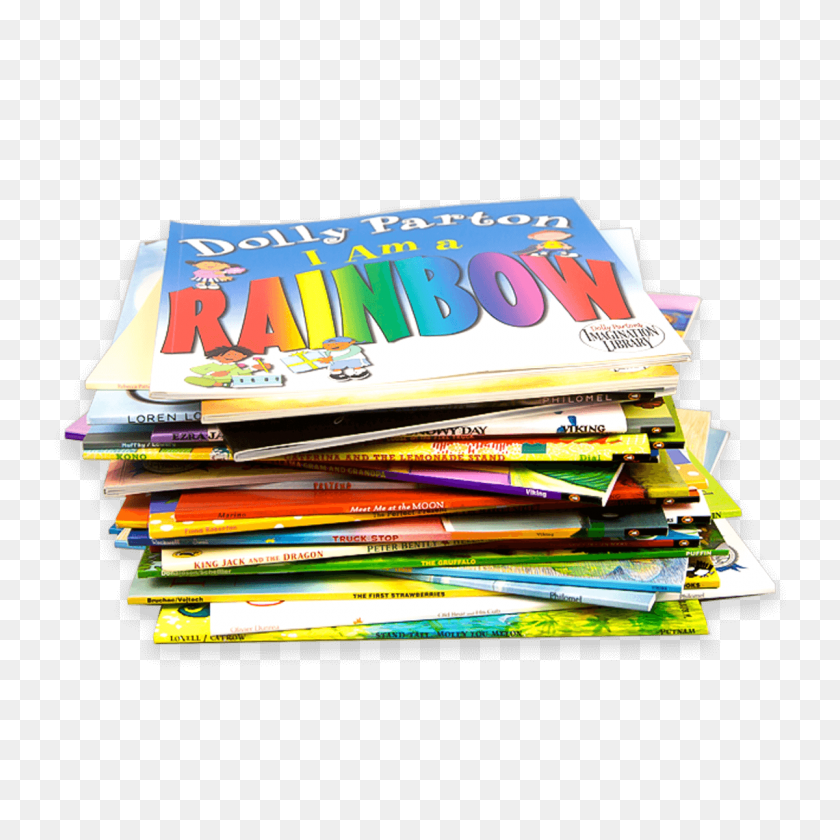 1200x1200 Dpil Rainbow Stack Of Books - Stack Of Books PNG