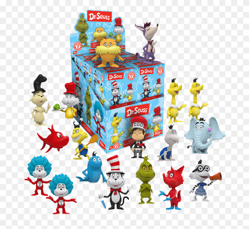 687x711 Dr Seuss Mystery Mini Blind Box - Dr Seuss Characters PNG