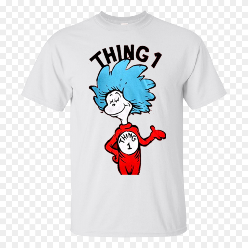 1155x1155 Dr Seuss Thing Or Thing Adult T Shirt Hoodie Sweater - Thing 1 And Thing 2 PNG