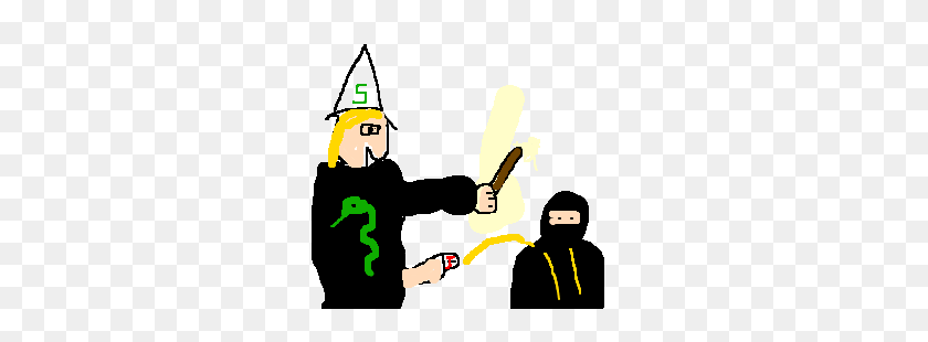 300x250 Draco Malfoy Playing Piss On The Ninja Drawing - Draco Malfoy PNG