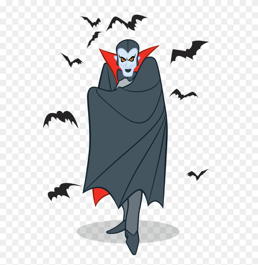 565x803 Dracula And Bats Transparent Png - Dracula PNG