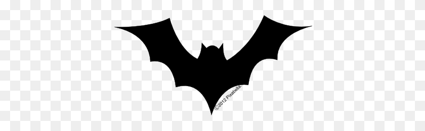 400x200 Dracula Clipart Bat - Halloween Bats Clipart