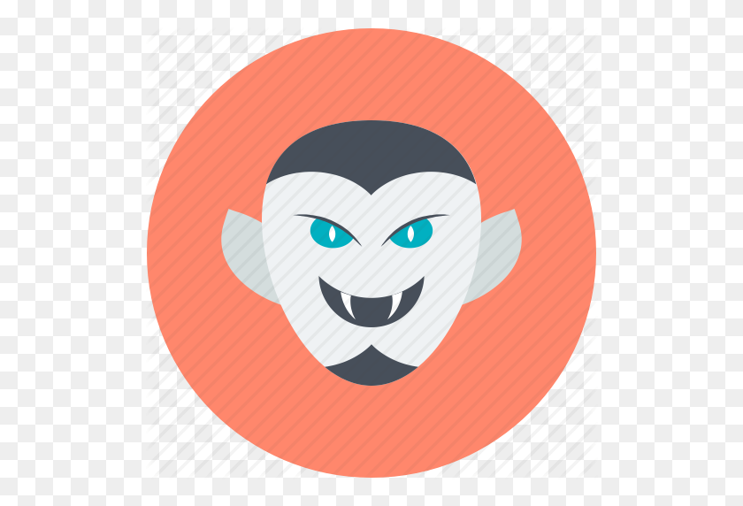 512x512 Dracula, Halloween, Monster, Undead, Vampire Face Icon - Monster Eyeball Clipart