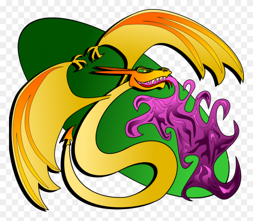 870x750 Dragon Serpent Legendary Creature Cartoon - Shortness Of Breath Clipart