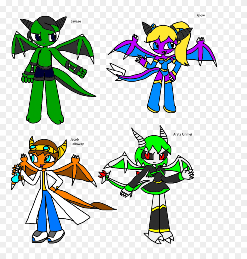 872x916 Dragondrian Character Group - Christmas Pageant Clipart