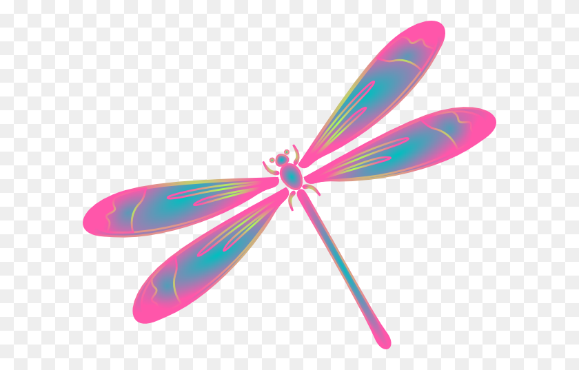 600x477 Dragonfly Clip Art Dragonfly In Flight Blue Green Pink Clip Art - Silk Clipart