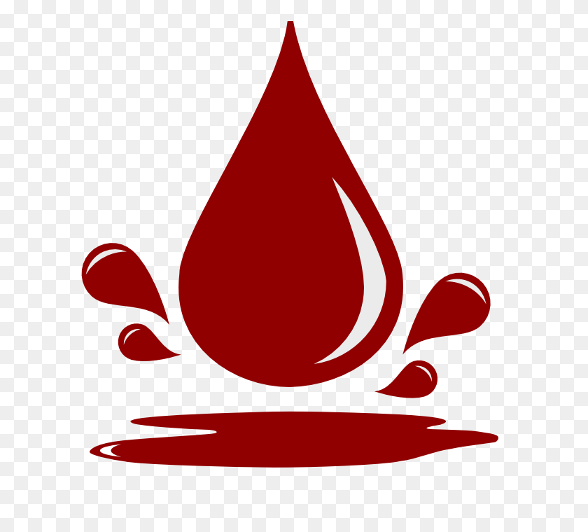 700x700 Рисунок Герба С Каплями Крови Для Сотрудника Красного Креста Steemkr - Лужа Крови Png