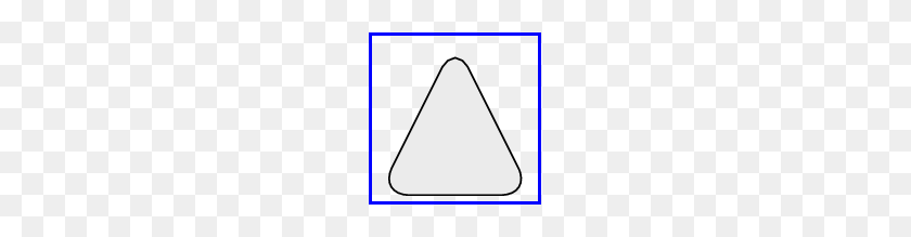 159x159 Drawing A Triangle With Rounded Corners In Tikz - Rounded Triangle PNG